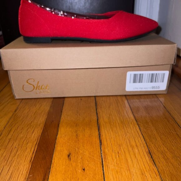 Shoe Land Carinne Pointed Toe Flats Knit - Women's Size 8.5 - Picture 7 of 7